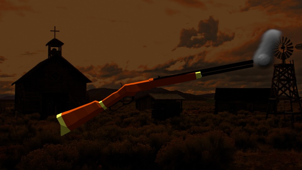 low-poly winchester preview image 1
